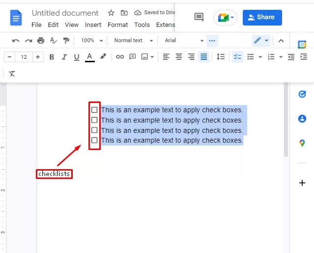 How To Insert Checkbox In Google Docs Calendar Printable Templates