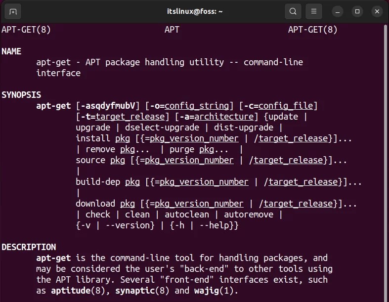 How to Use aptget Command? Its Linux FOSS