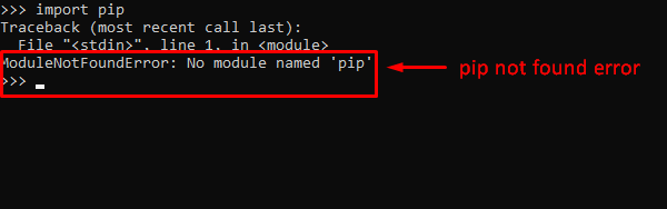 ModuleNotFoundError: No module named ‘pip’ in Python – Its Linux FOSS