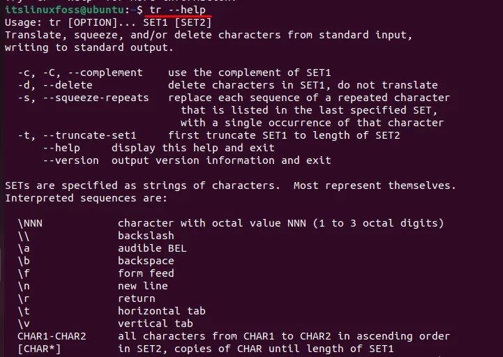 tr Command in Linux With Examples Its Linux FOSS
