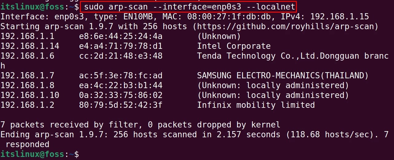 How to see all Active IP Addresses on a Network? Its Linux FOSS