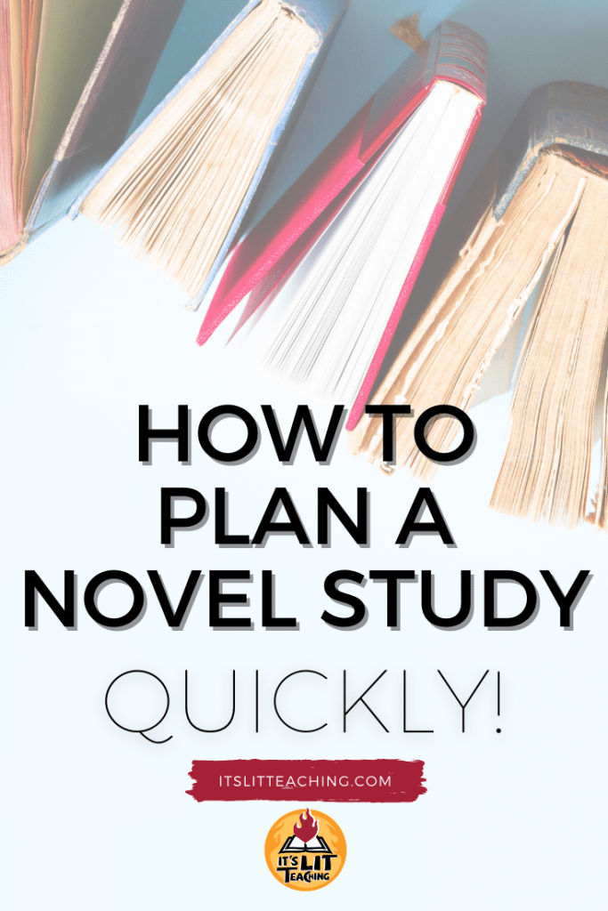 How to Plan a Novel Study QUICKLY - It's Lit Teaching
