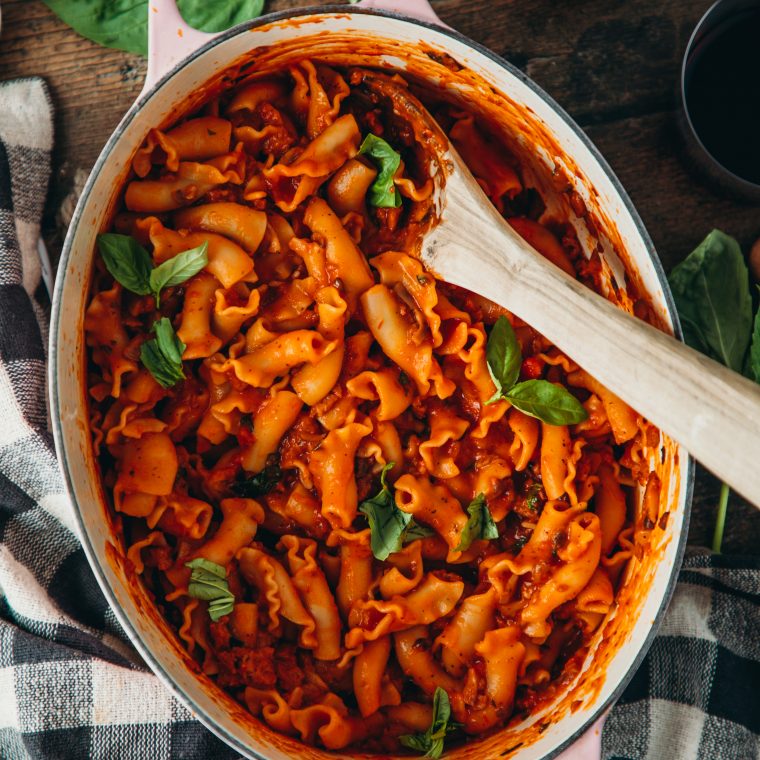 Red Wine & Mushroom Pasta Liv B.