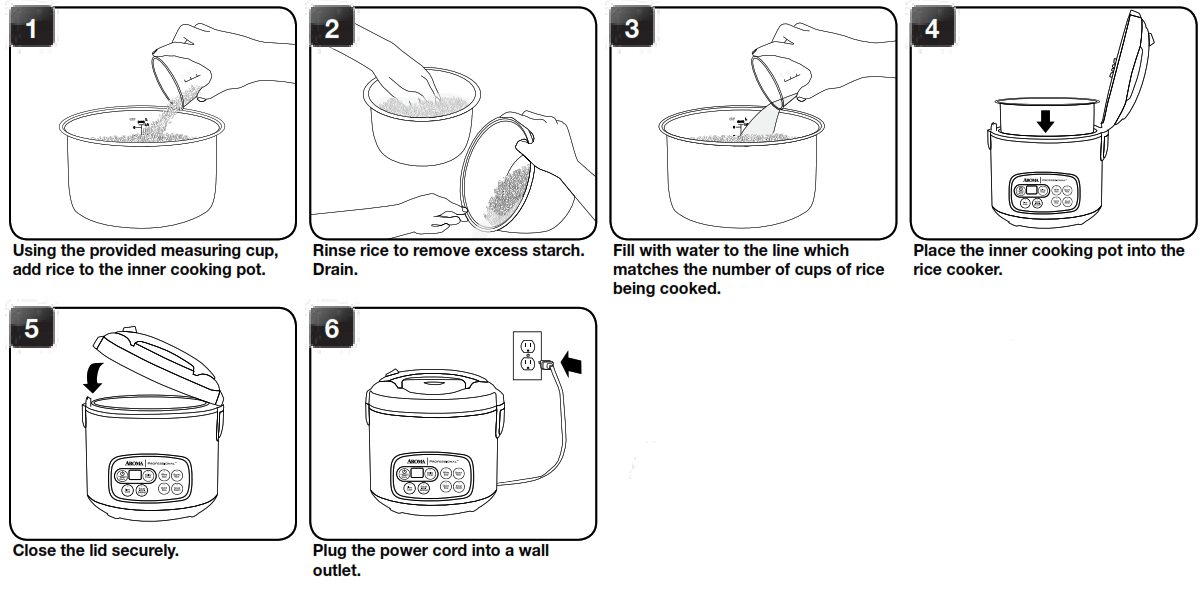 Aroma Rice Cooker & Steamer ARC3000SB Manual ItsManual
