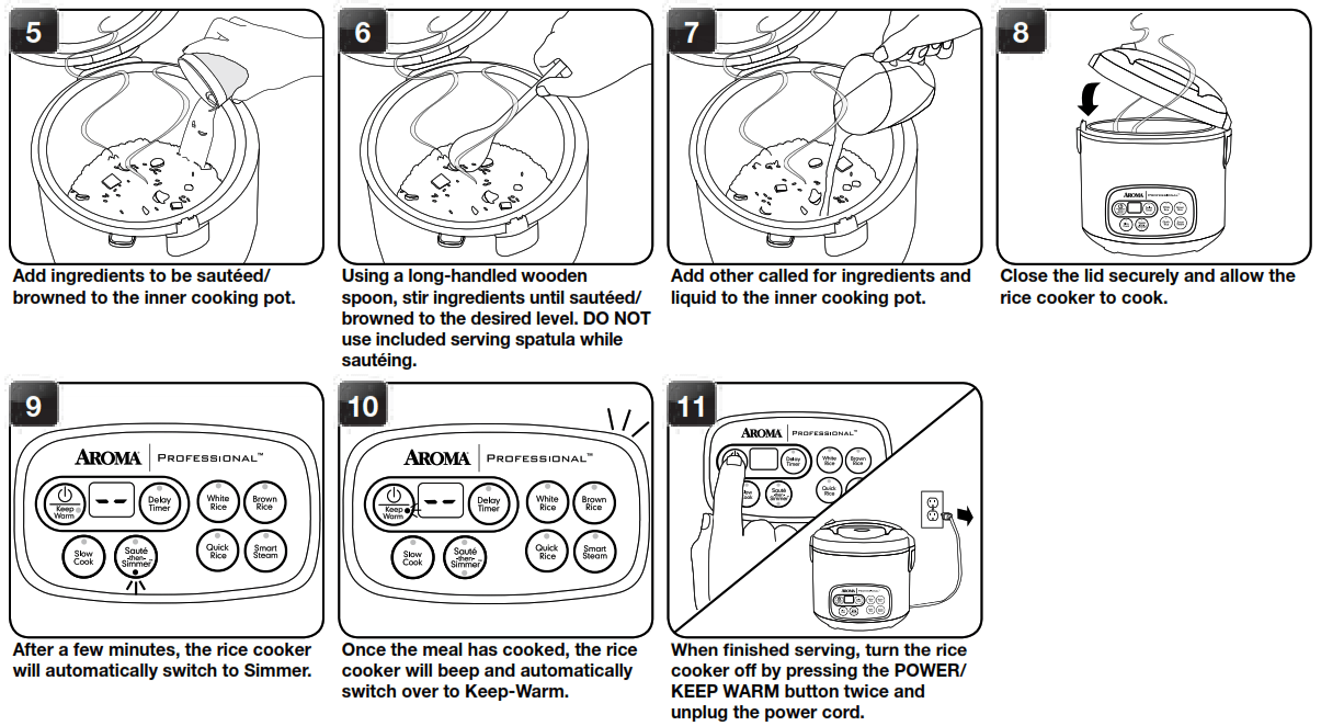 Aroma Rice Cooker & Steamer ARC3000SB Manual ItsManual