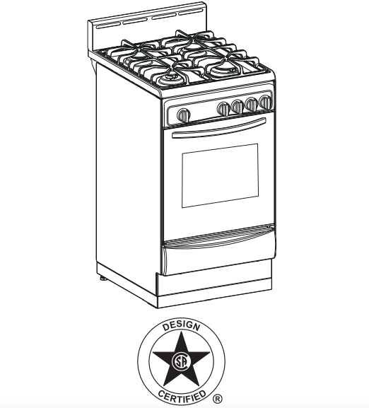 Avanti Elite Gas Range DG202BS Manual ItsManual