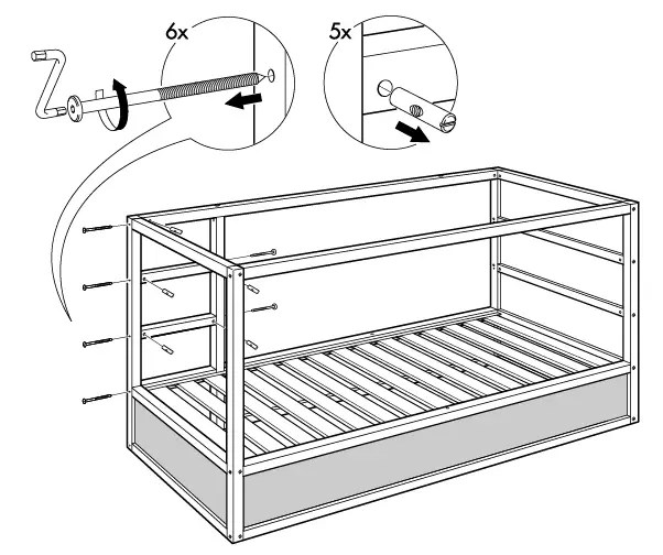KIEA KURA Reversible Bed manual ItsManual
