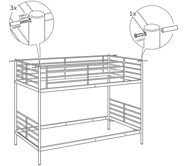 IKEA Loft Bed Frame manual ItsManual