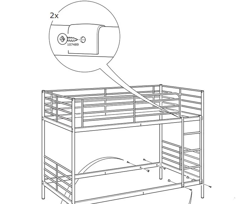 IKEA Loft Bed Frame manual ItsManual