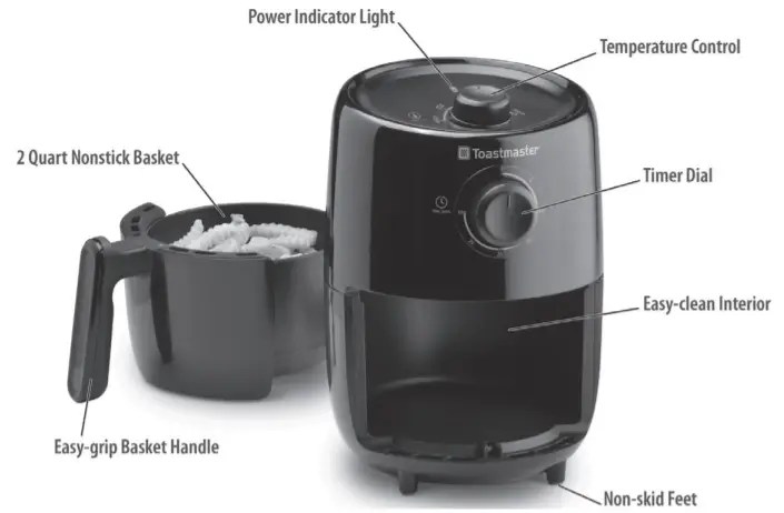 Toastmaster TM-200AF 1.9L 2 Quart Air Fryer Manual » ItsManual