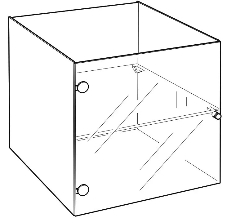 IKEA KALLAX Insert with Glass Door Manual ItsManual