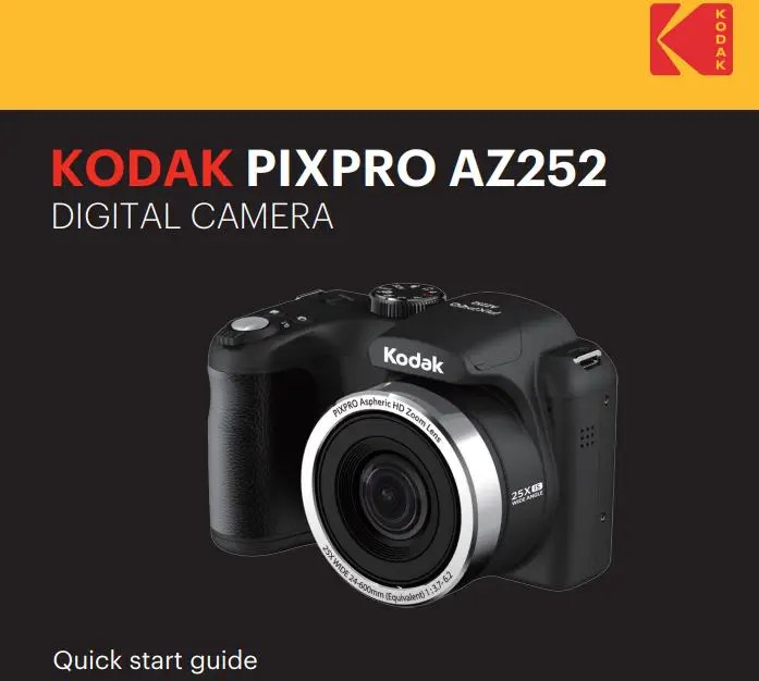 KODAK Pixpro Az252 Digital Camera manual - ItsManual