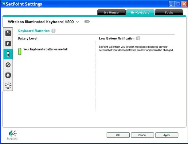 logitech K800 Wireless Illuminated Keyboard Manual - ItsManual