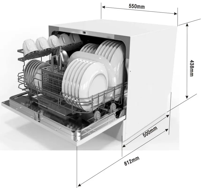 kogan Benchtop Dishwasher KABNCHTPDWA Manual ItsManual