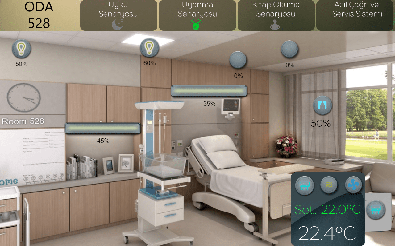 Sona Otomasyon » Smart Hospital Room Automation