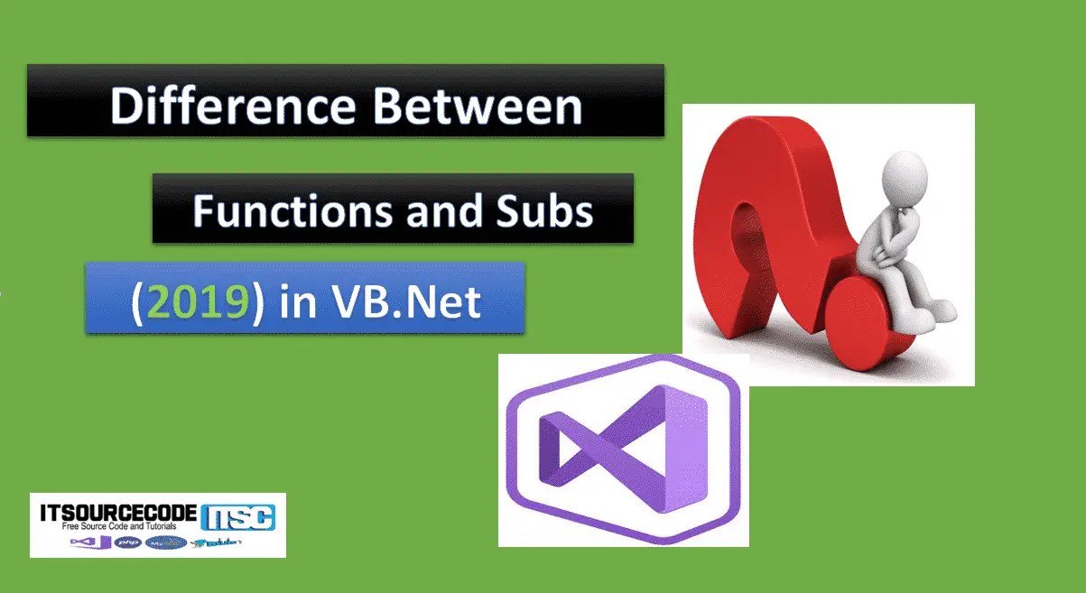Difference Between Functions and Subs in With Examples