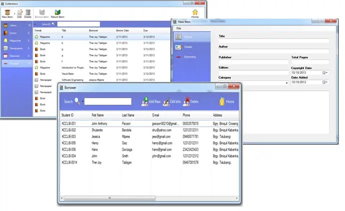 Library Management System using Visual Basic