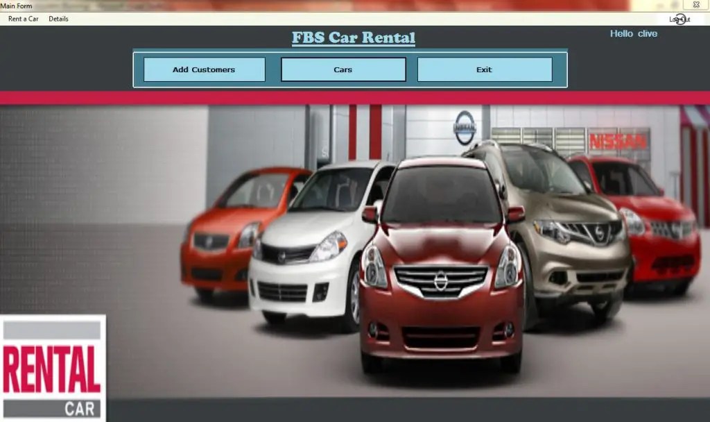 Car Rental System Using and MS Access Version 1.1.0 2022