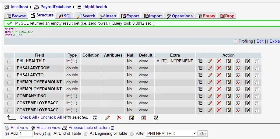 103 Payroll System Database Design Using MySQL 2019