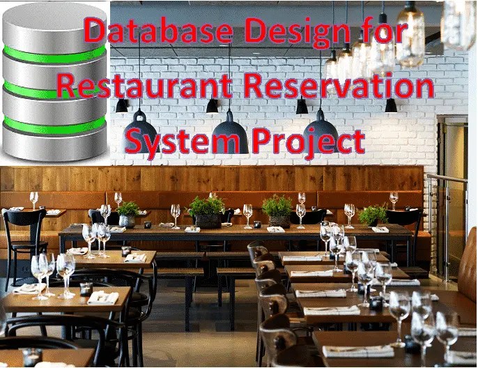 Database Design for Restaurant Reservation System Project ERDTABLE
