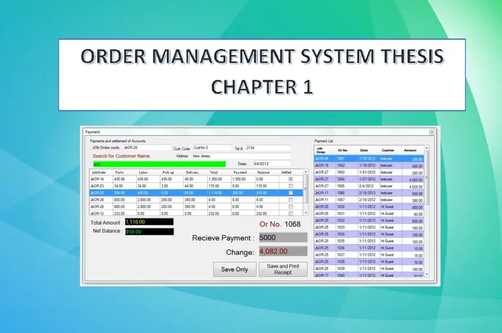 [DOC] Order Management System Thesis Chapter 1 2020