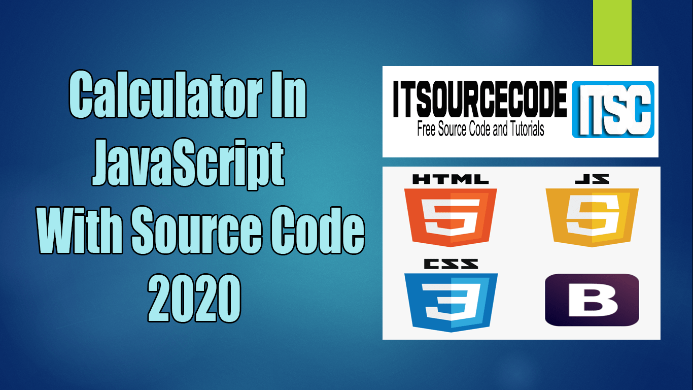 Simple Calculator in JavaScript Source Code Free Download