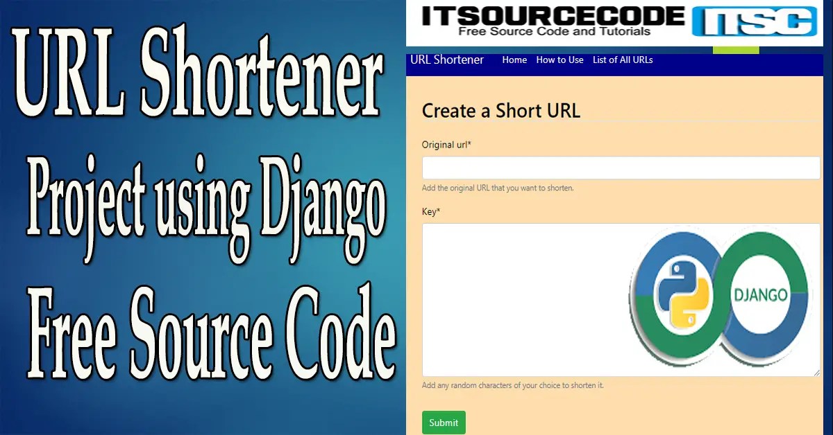 Django URL Shortener with Source Code