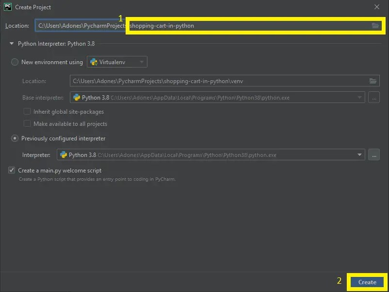 Shopping Cart in Python with Source Code