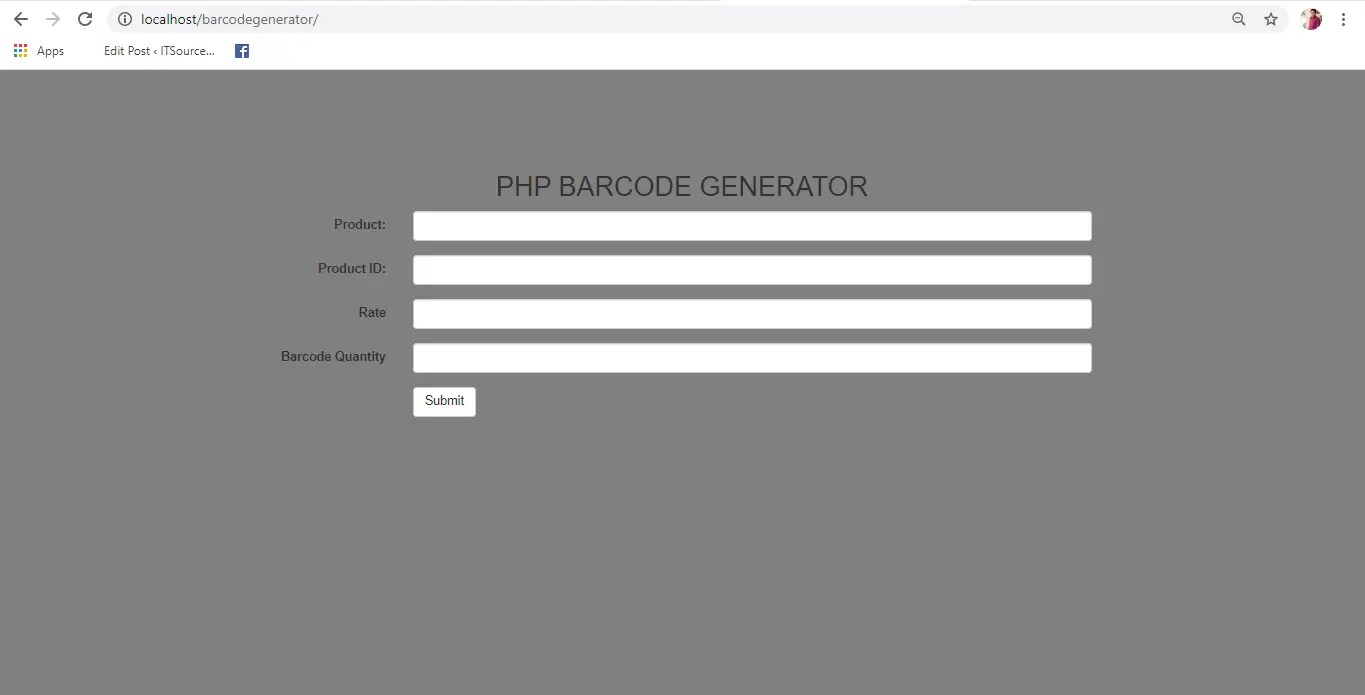 Barcode Generator In PHP With Free Source Code