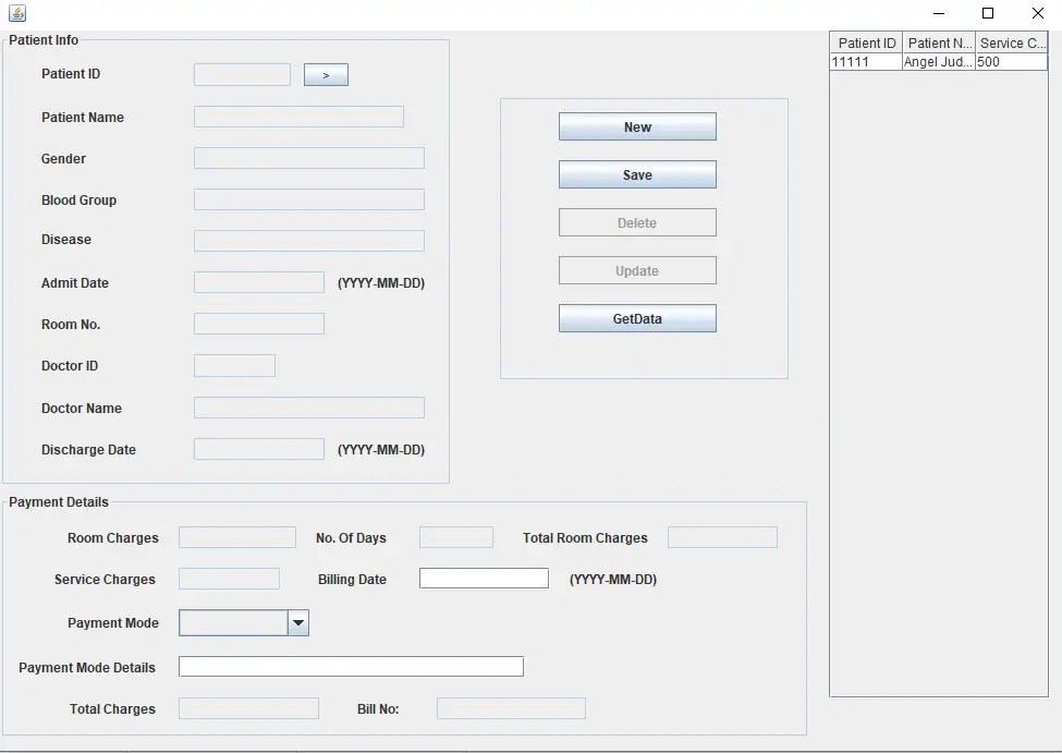 Project On Hospital Management System In Java With Source Code 2022