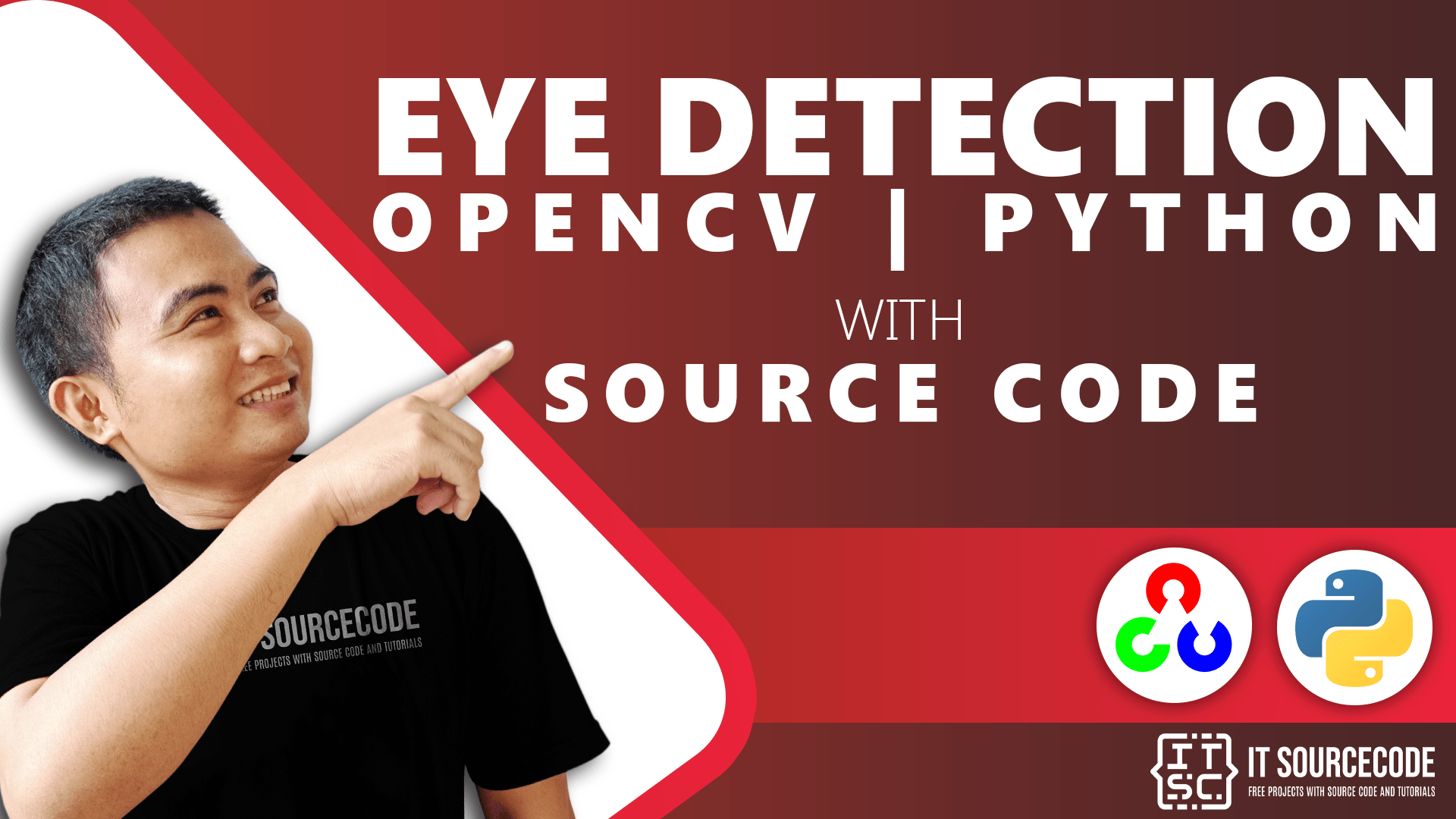 RealTime Eye Detection OpenCV Python With Source Code VIDEO