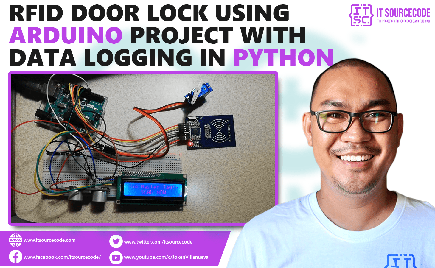 RFID Door Lock Using Arduino Project with Data Logging in Python