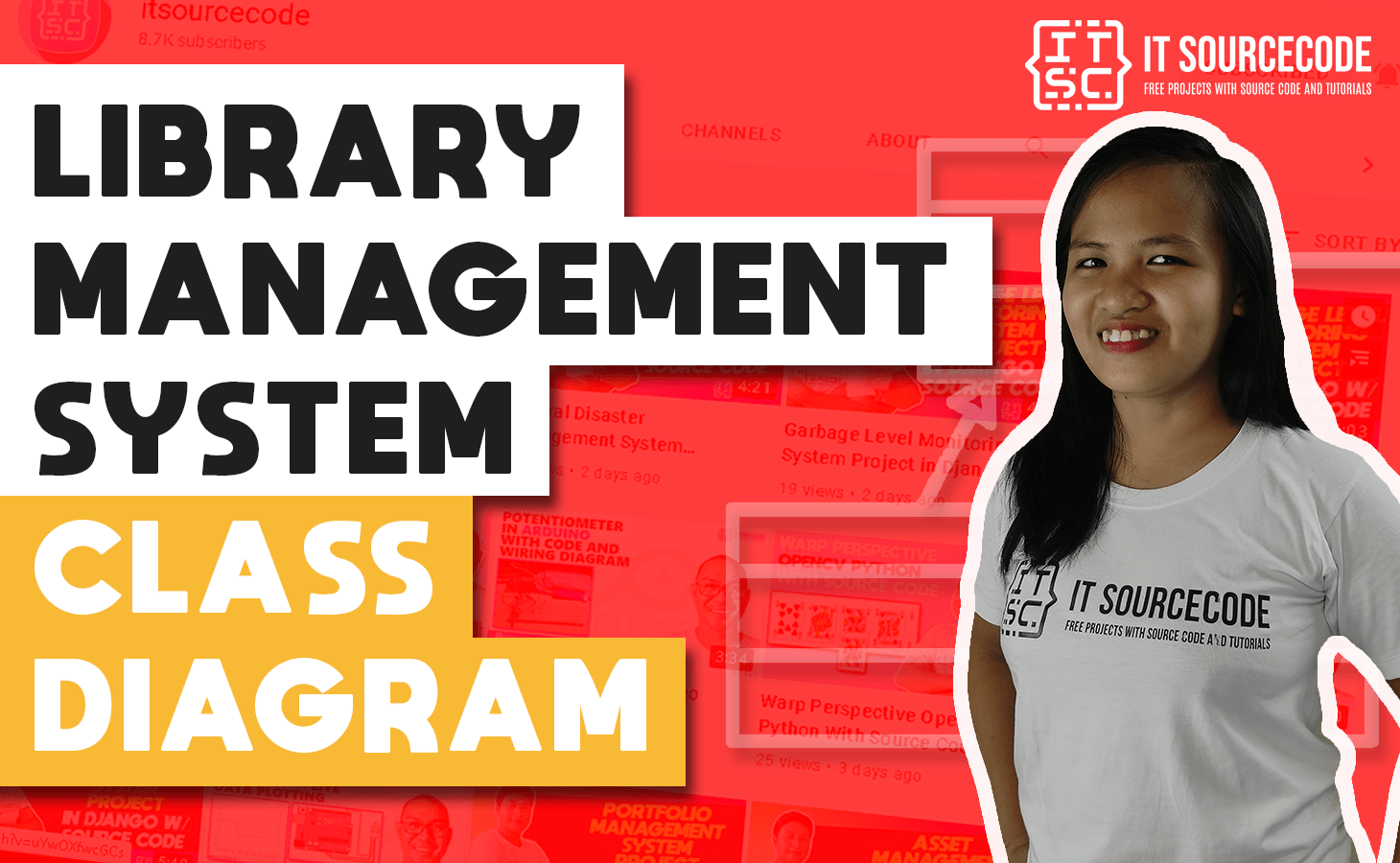 Class Diagram for Library Management System - Itsourcecode.com