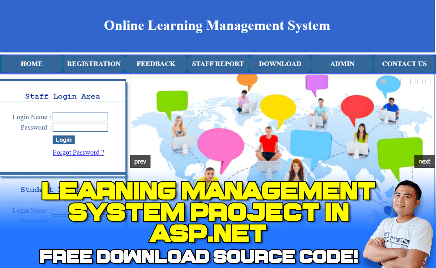 Learning Management System Project in with Source Code