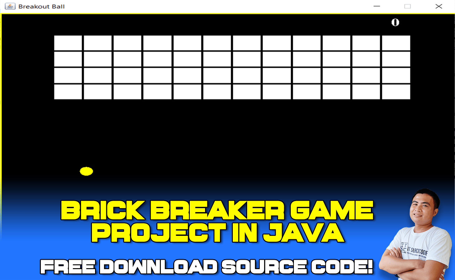 Brick Breaker Game in Java with Source Code FREE DOWNLOAD