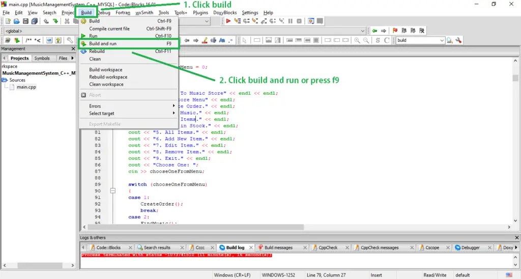 Music Store Management System Project in C++ with MySQL Database