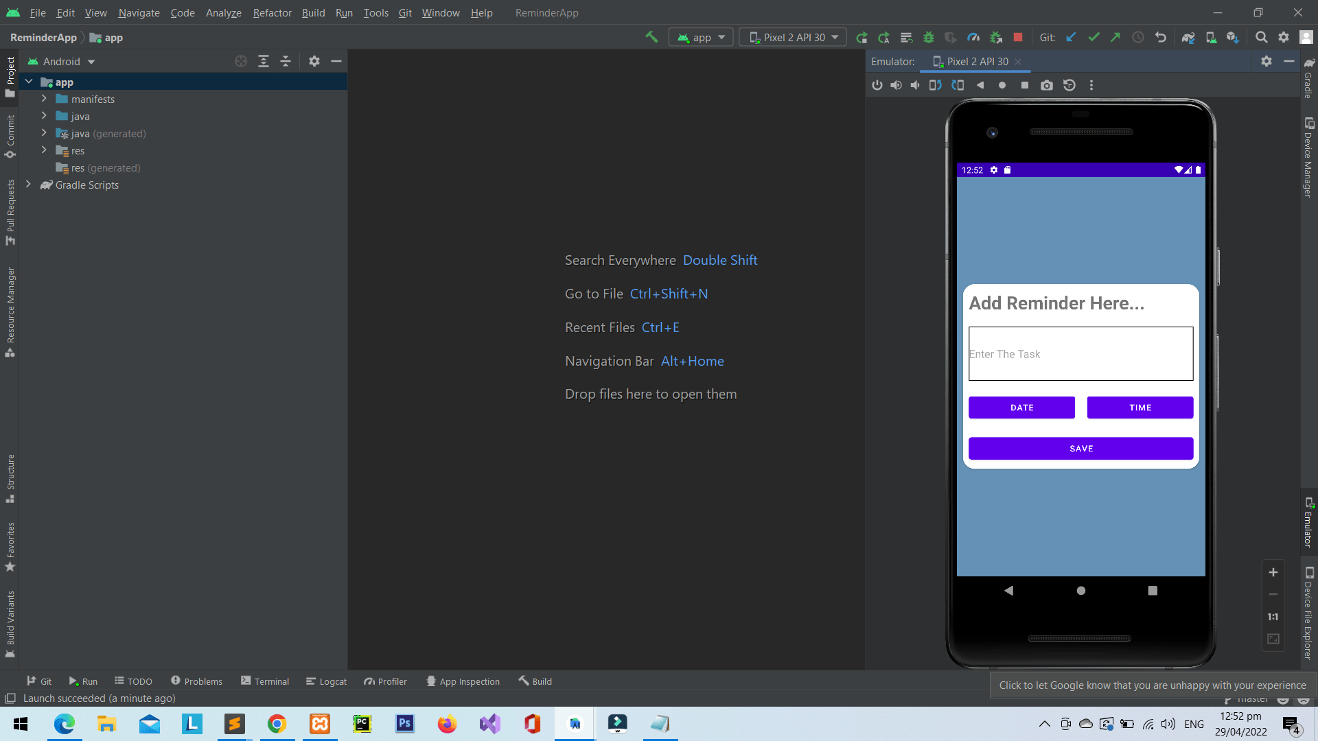 Reminder App in Android with Source Code FREE DOWNLOAD