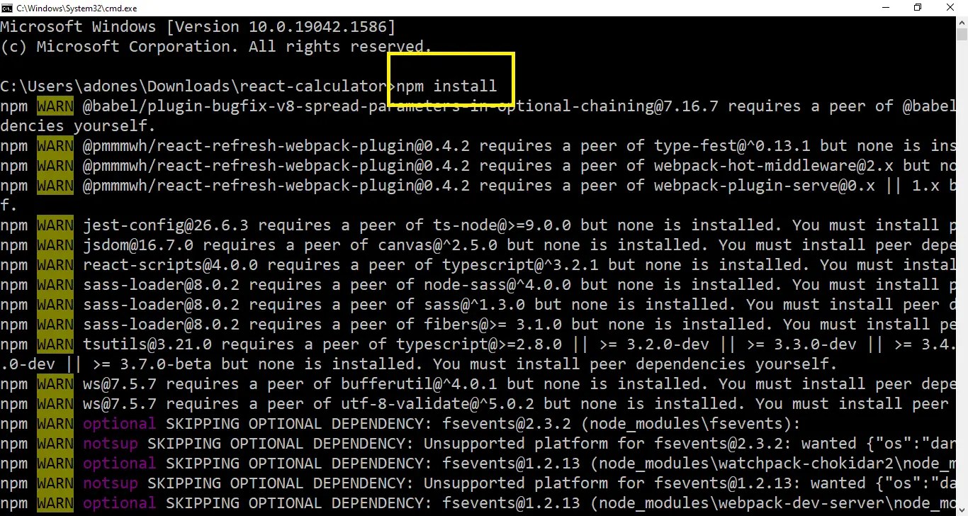 Calculator App using React JS with Source Code