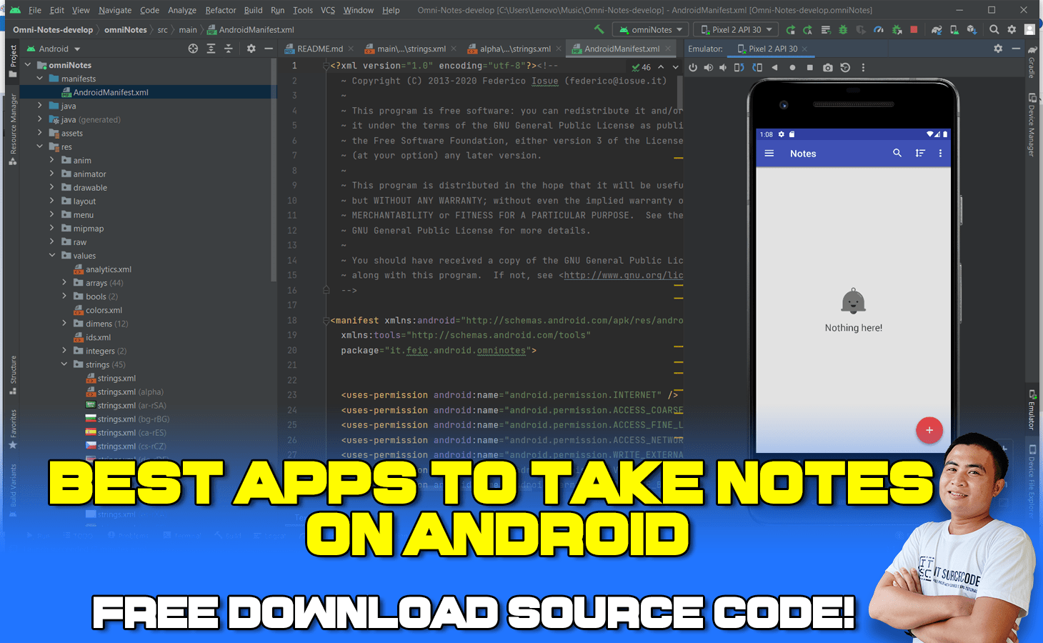 Best Apps To Take Notes On Android with Source Code 2022 FREE