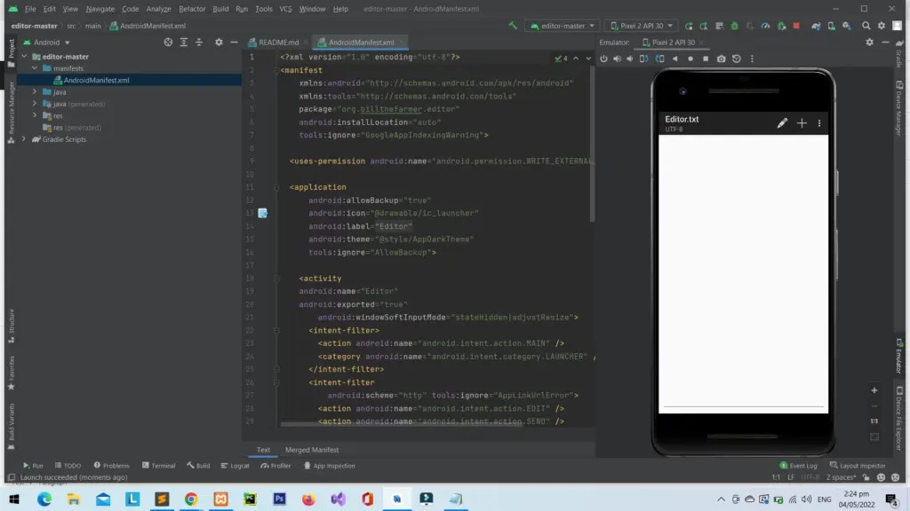 Text Editor On Android with Source Code