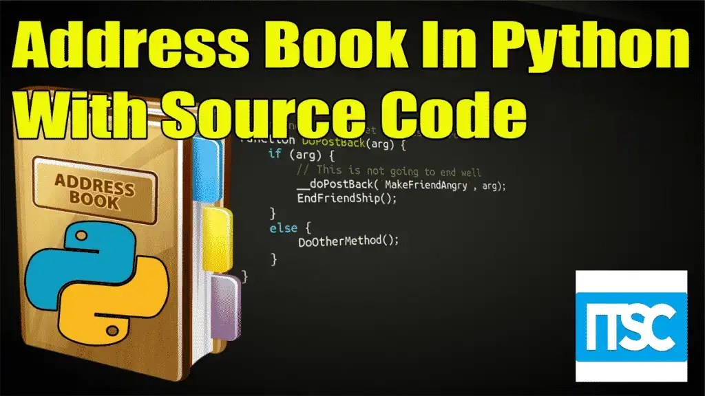 Address Book Project In Python With Source Code