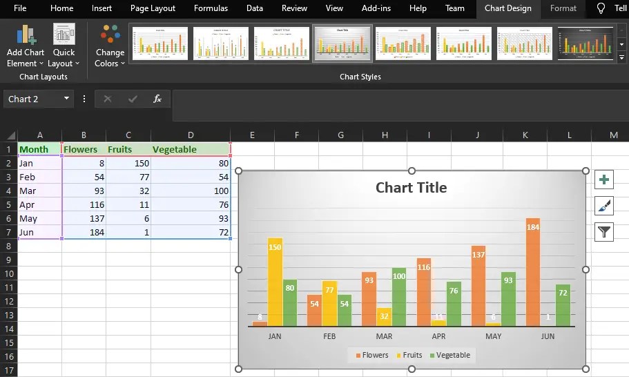 How To Create Charts In Excel With Different Chart Types
