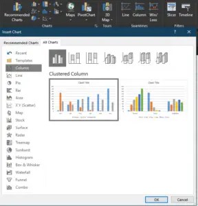 How To Create Charts In Excel With Different Chart Types
