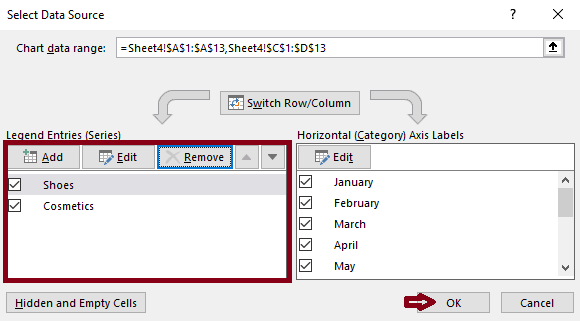 Data Series In Excel How To Add, Change, Remove In A Chart