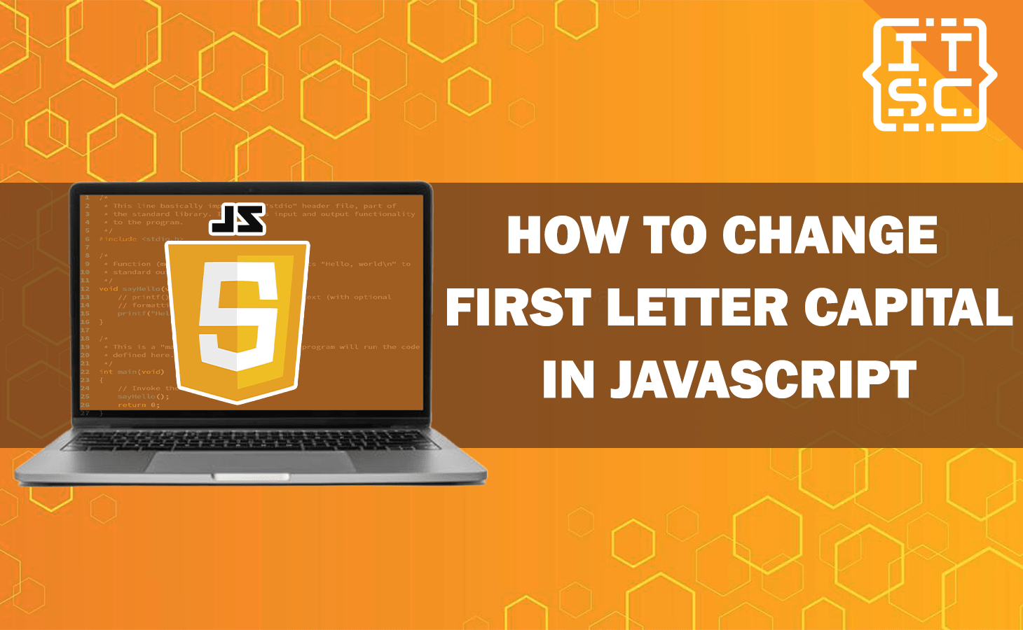 How to change first letter capital in JavaScript?
