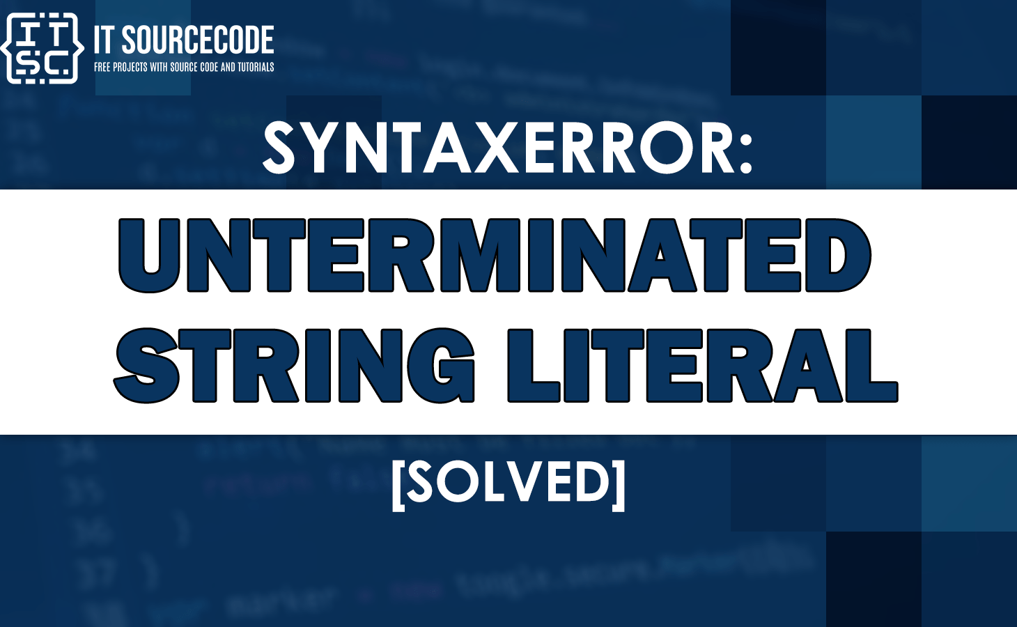 Syntaxerror unterminated string literal in Python [SOLVED]