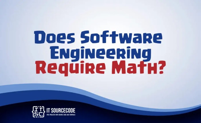 Does a software engineer use math