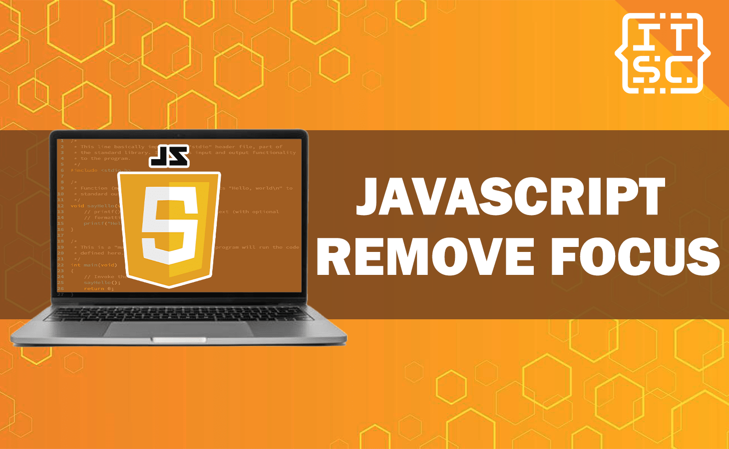 How to Remove the Focus From an Element Using JavaScript?