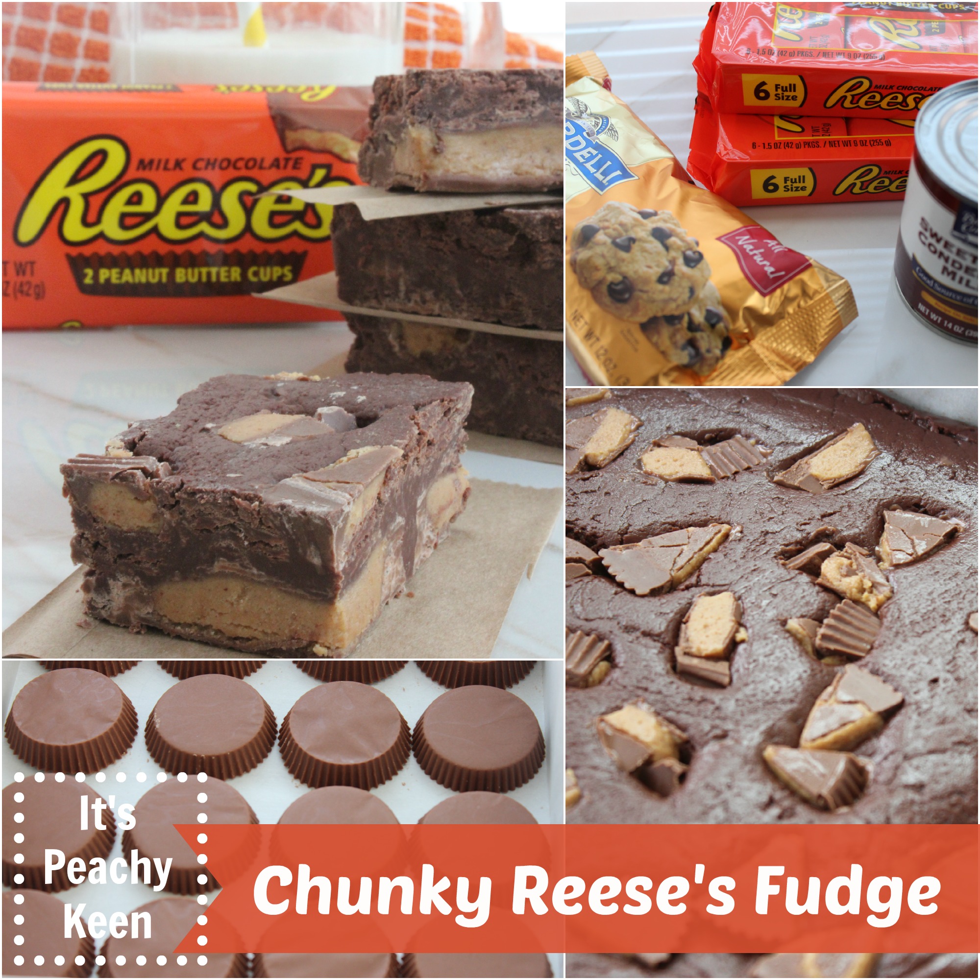Chunky Reese's Fudge *Simple Recipe* It's Peachy Keen