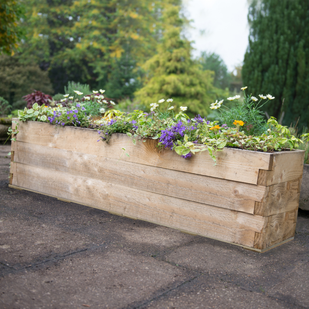 Caledonian Long Raised Bed with Base 45 x 180cm FSC® certified